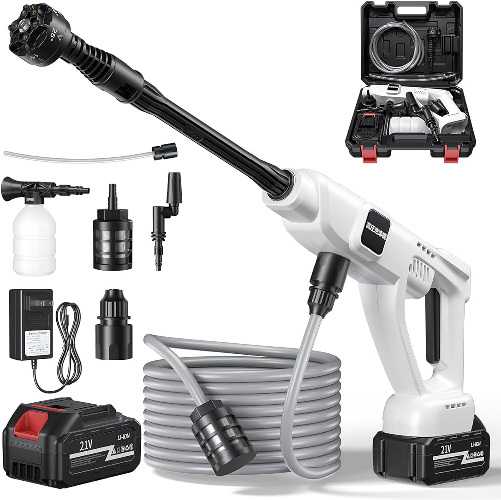 Amazon.co.jp: 【2024新登場強化版】高圧洗浄機 コードレス 充電